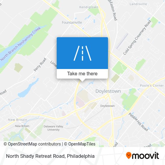 Mapa de North Shady Retreat Road