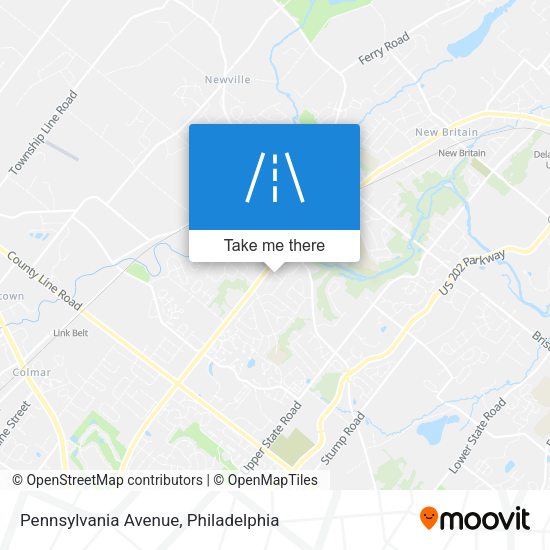 Pennsylvania Avenue map