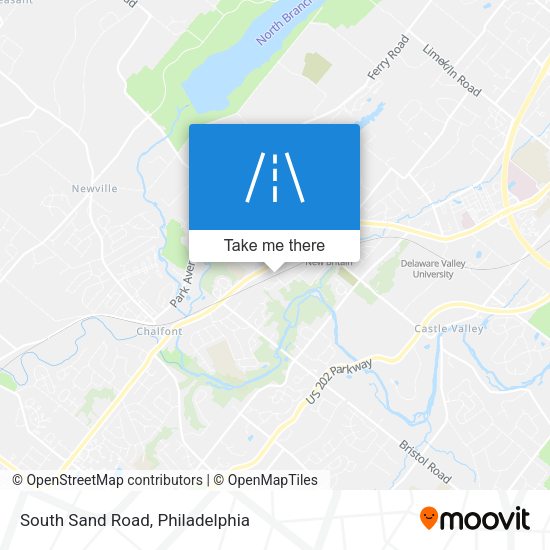 South Sand Road map