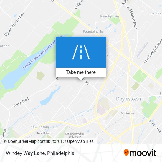 Windey Way Lane map