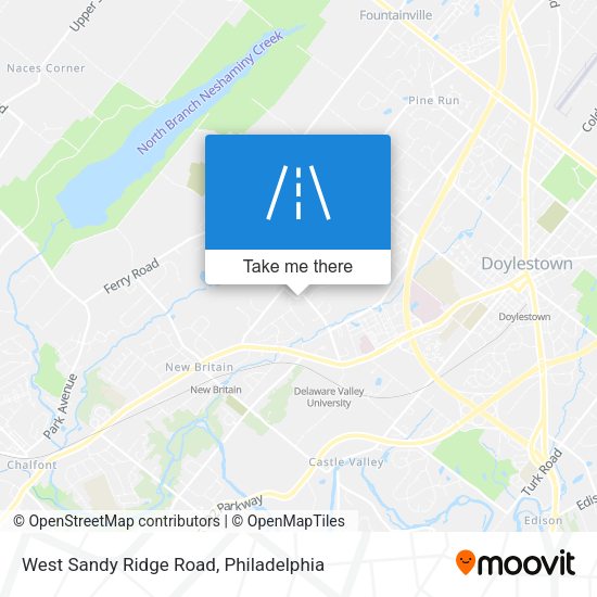 Mapa de West Sandy Ridge Road