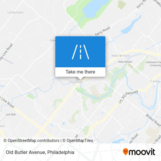 Old Butler Avenue map