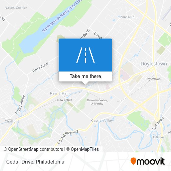 Mapa de Cedar Drive