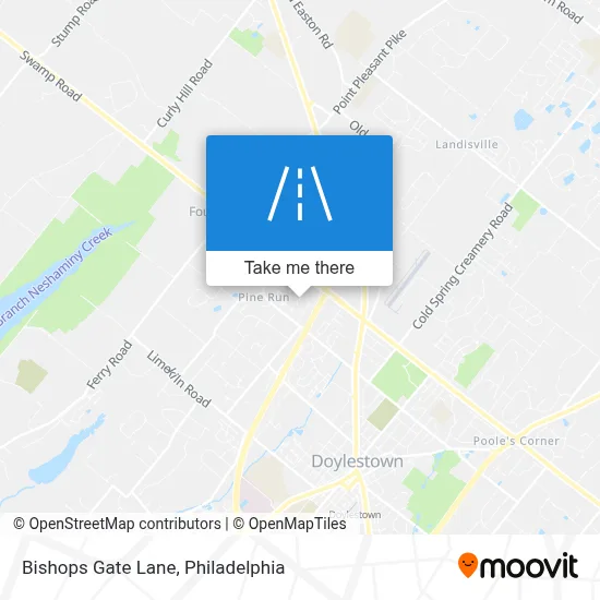 Bishops Gate Lane map