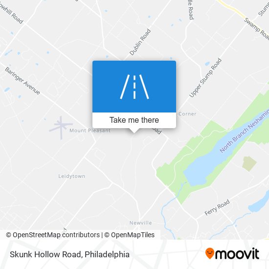 Mapa de Skunk Hollow Road
