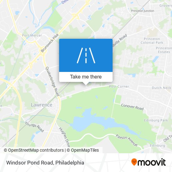 Windsor Pond Road map