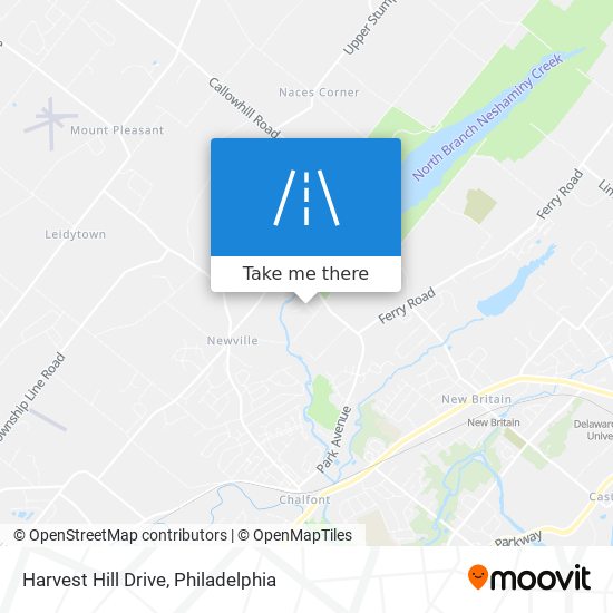 Harvest Hill Drive map