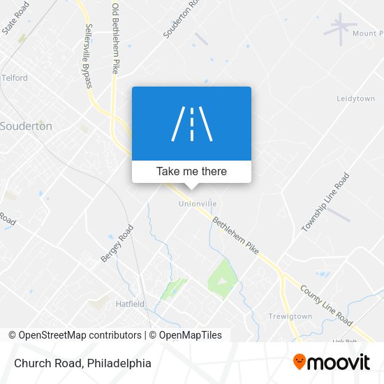 Mapa de Church Road