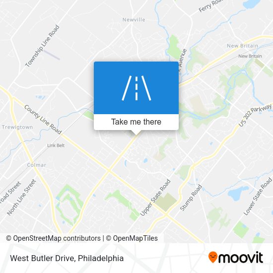 Mapa de West Butler Drive