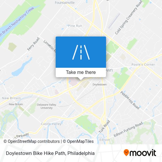 Mapa de Doylestown Bike Hike Path