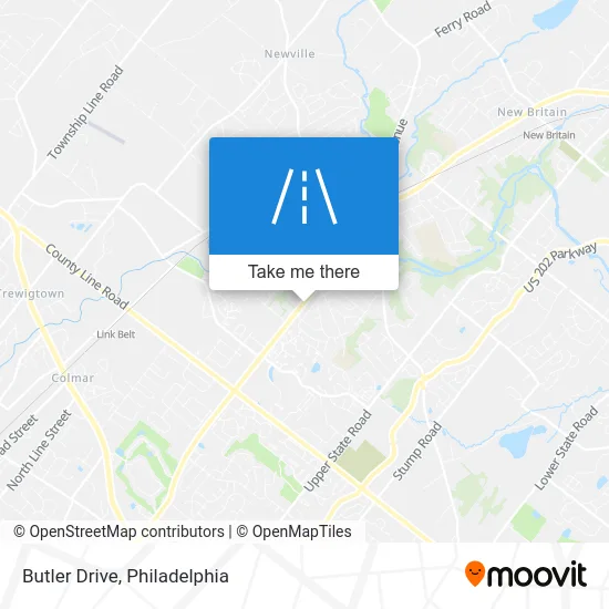 Butler Drive map