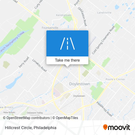 Hillcrest Circle map