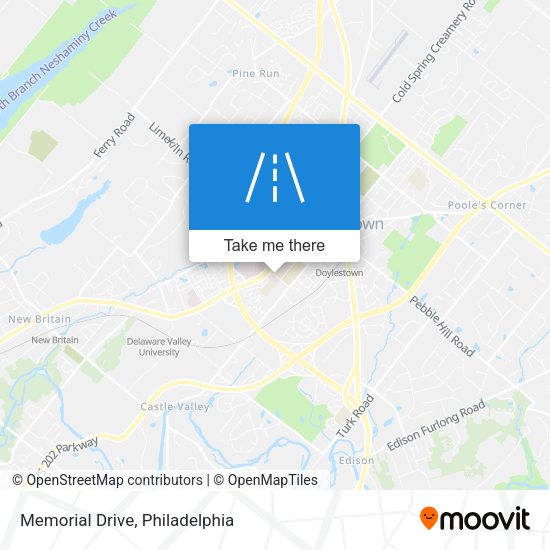 Memorial Drive map