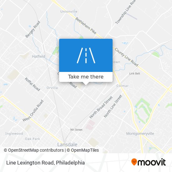 Line Lexington Road map