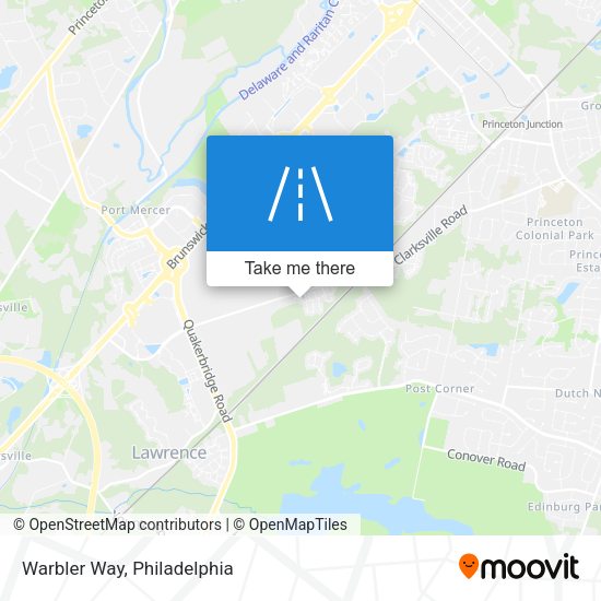Warbler Way map