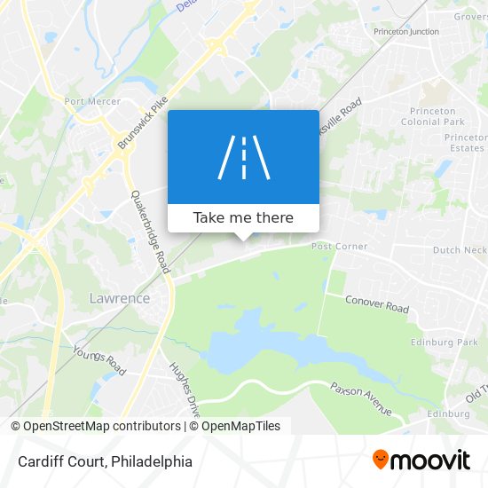 Mapa de Cardiff Court