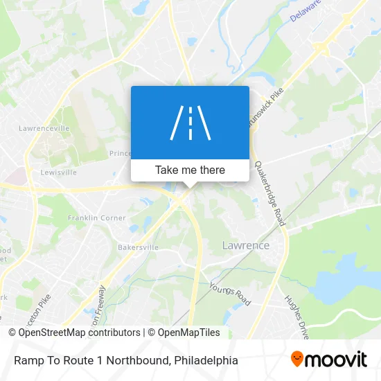 Ramp To Route 1 Northbound map