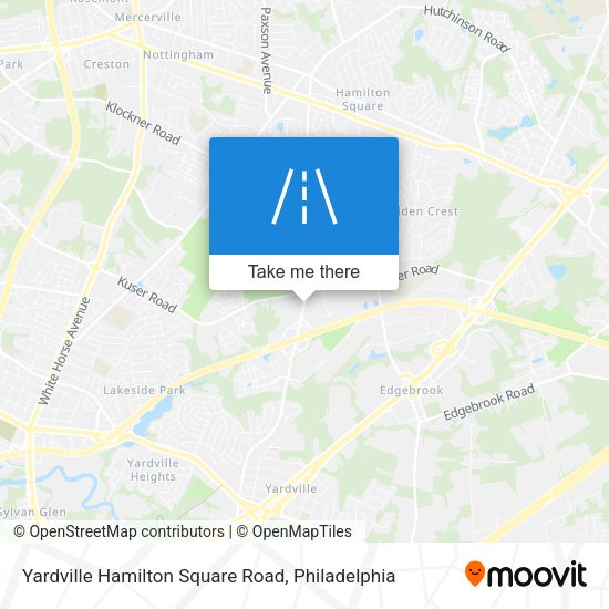 Yardville Hamilton Square Road map