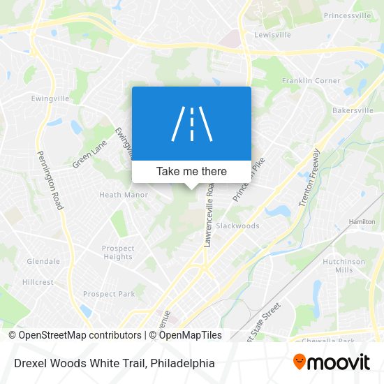 Mapa de Drexel Woods White Trail