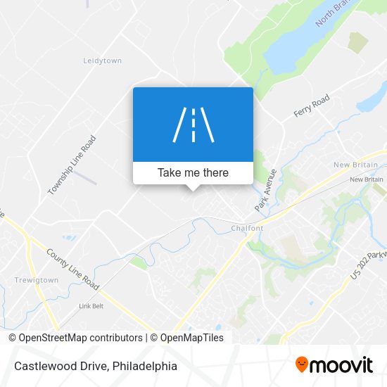 Castlewood Drive map
