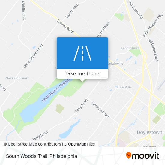 Mapa de South Woods Trail