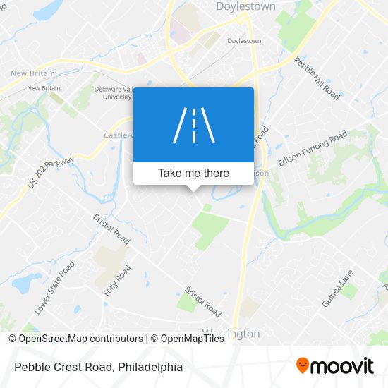 Pebble Crest Road map