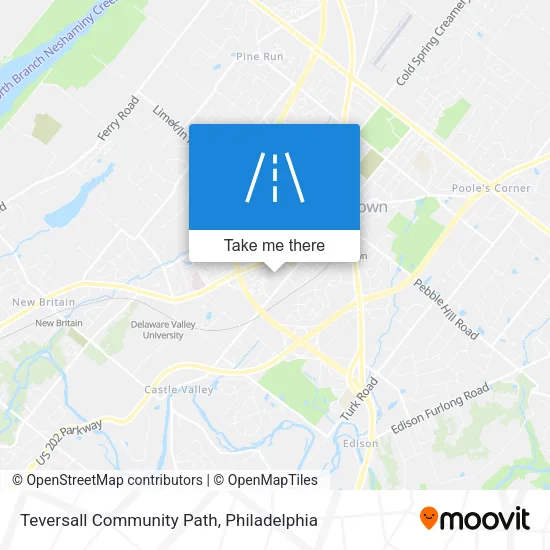 Mapa de Teversall Community Path