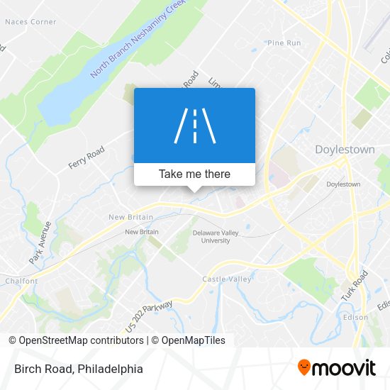 Mapa de Birch Road