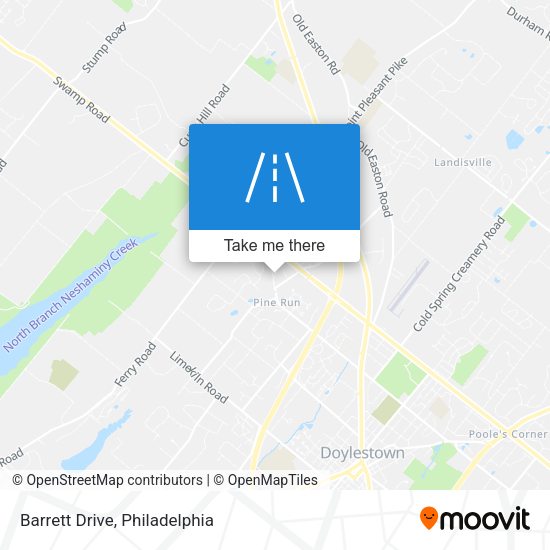 Barrett Drive map