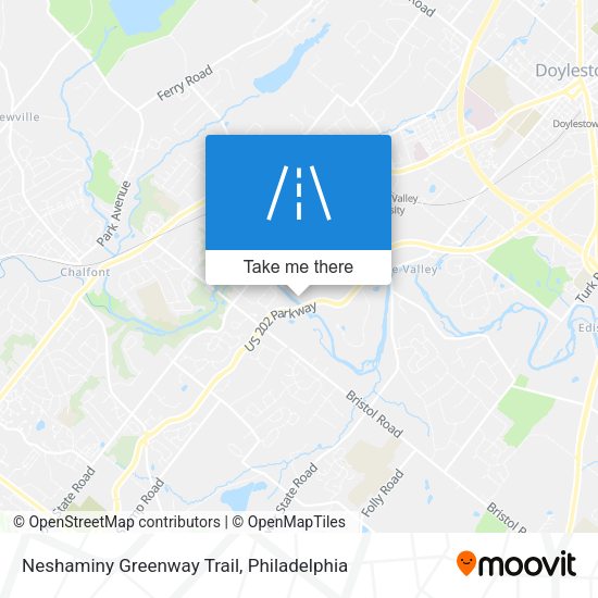 Neshaminy Greenway Trail map