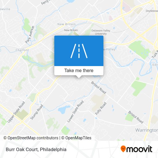 Burr Oak Court map