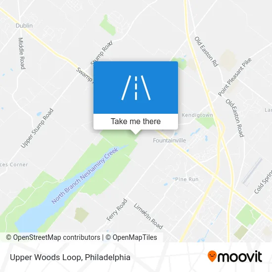 Upper Woods Loop map