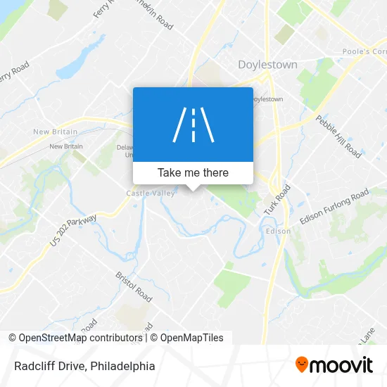 Radcliff Drive map