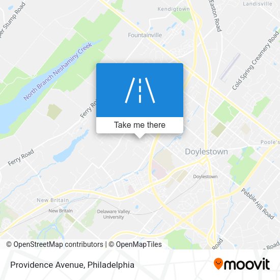 Providence Avenue map