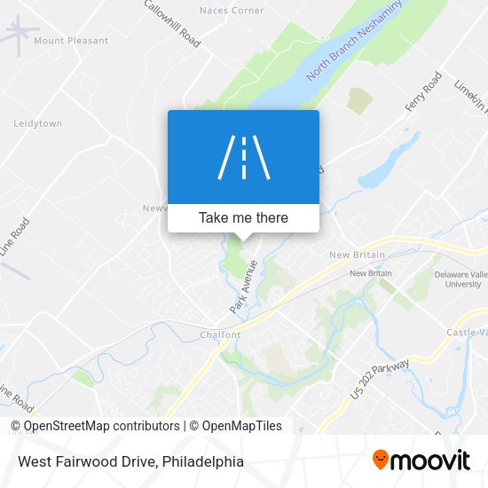 West Fairwood Drive map
