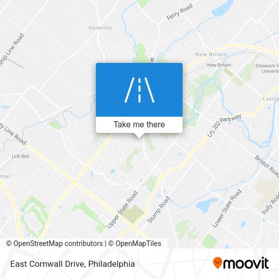 East Cornwall Drive map