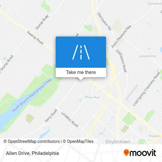 Allen Drive map