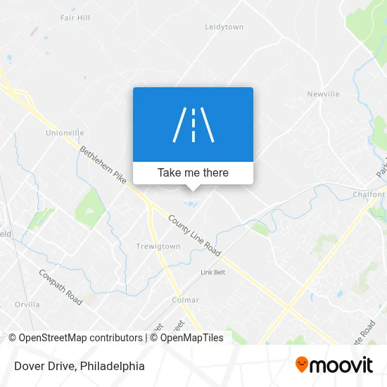 Dover Drive map