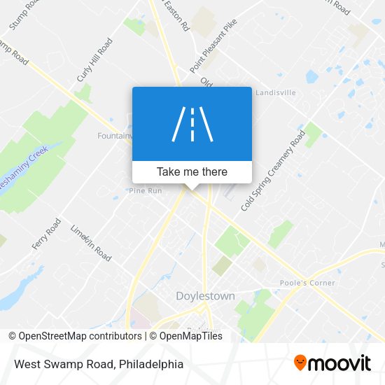 West Swamp Road map