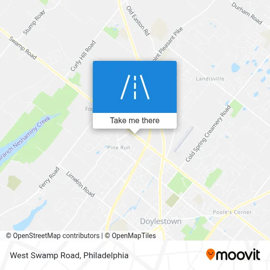 West Swamp Road map