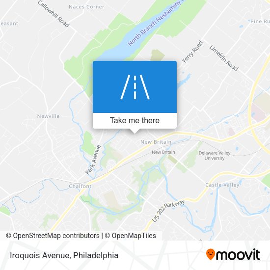 Iroquois Avenue map