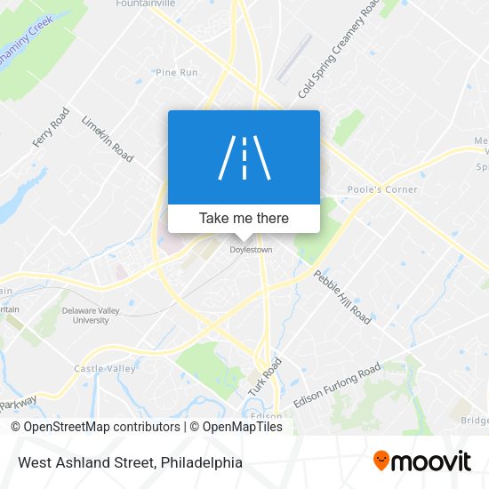 West Ashland Street map