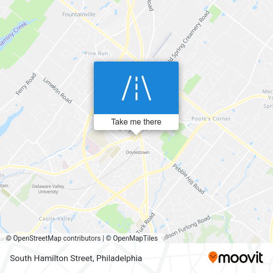 South Hamilton Street map