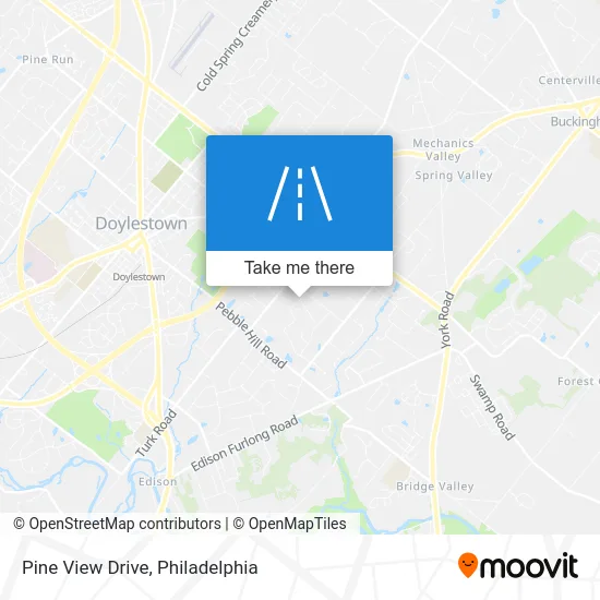 Pine View Drive map