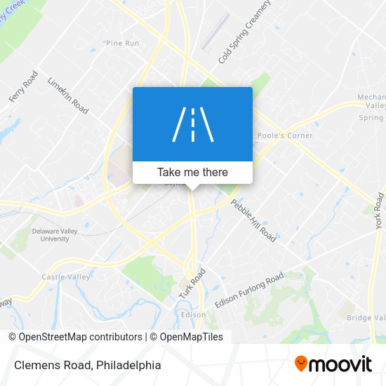 Mapa de Clemens Road