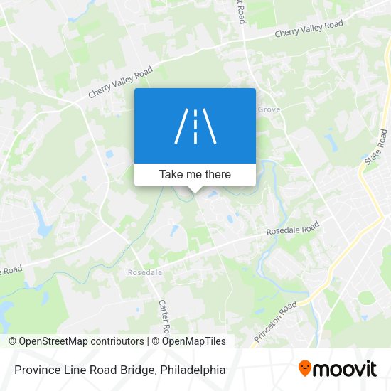 Mapa de Province Line Road Bridge