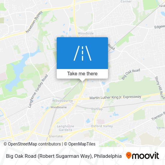 Big Oak Road (Robert Sugarman Way) map