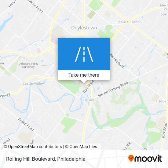 Rolling Hill Boulevard map