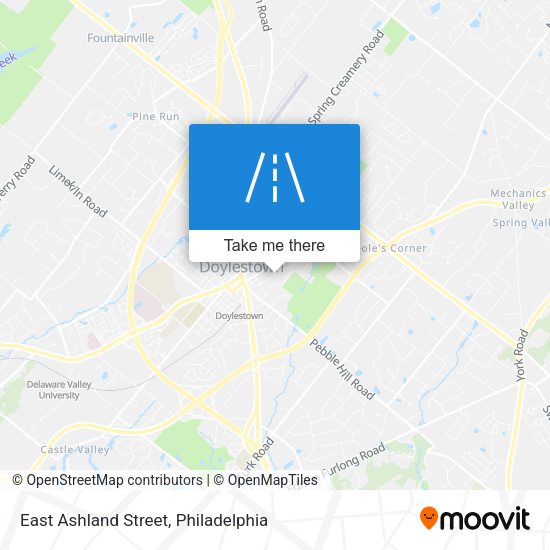 Mapa de East Ashland Street