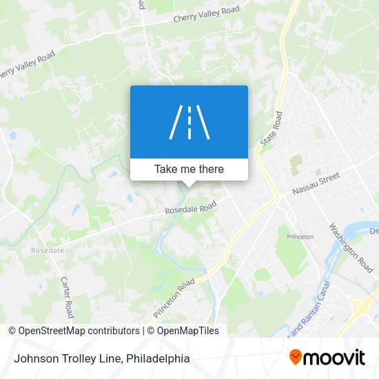 Johnson Trolley Line map